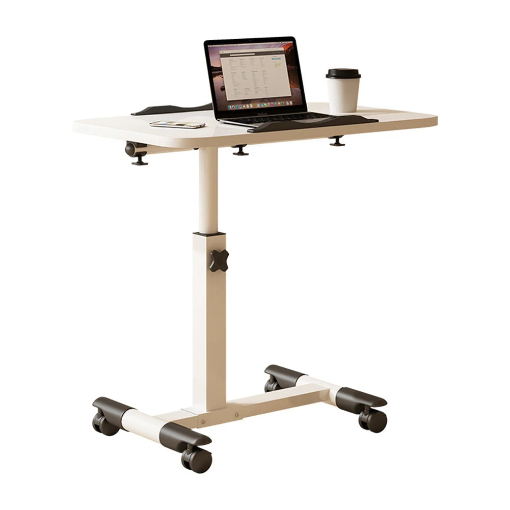 TWISTER.CK Overbed Table Adjustable Height Tilting Desktop Bedside Desk Wheels