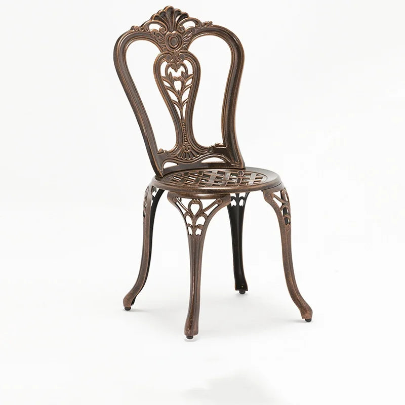 Modern Style Cast Aluminum Patio Chair for Garden Balcony