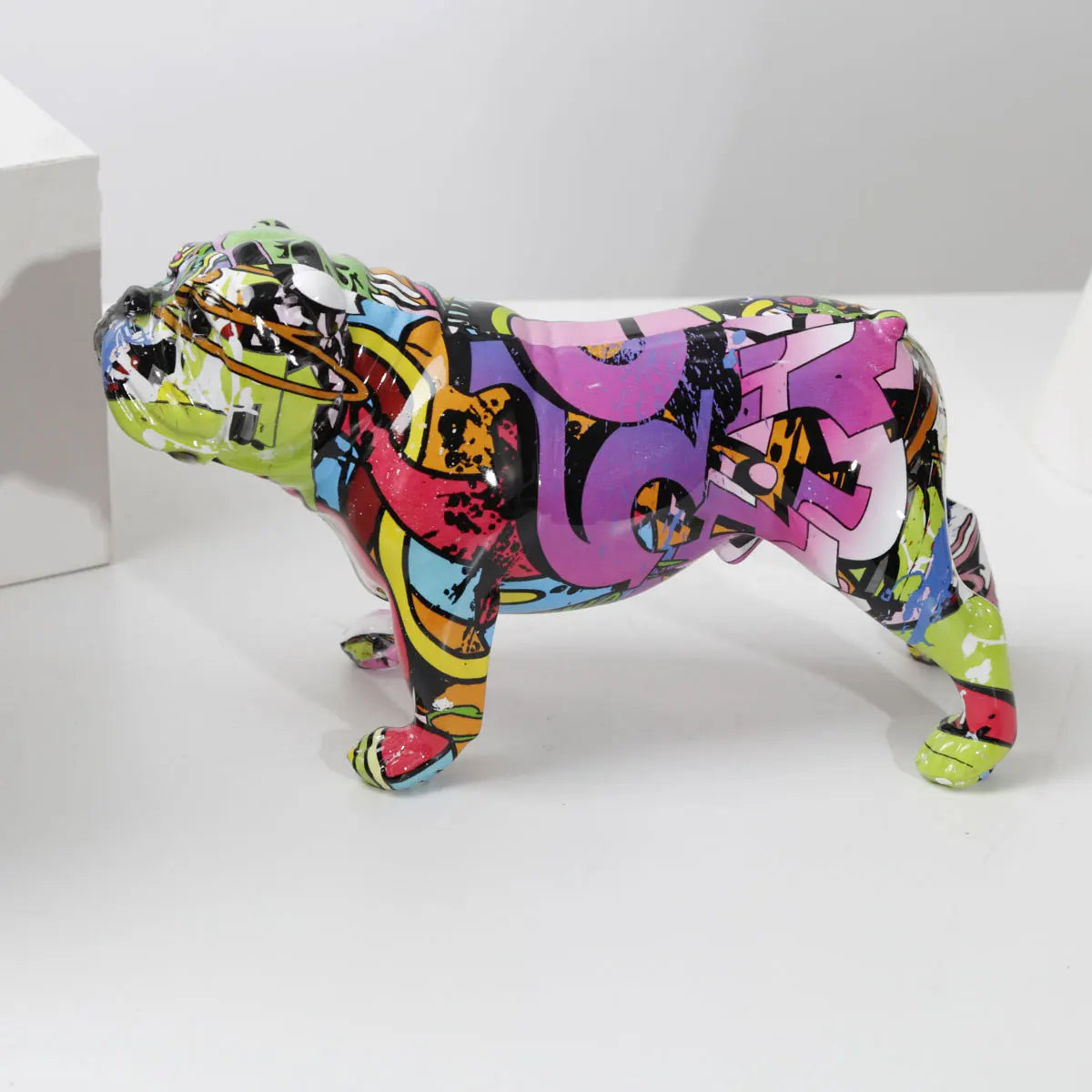 FLYuechun Ranan Resin Bulldog Ornament Home Decor Modern Crafts