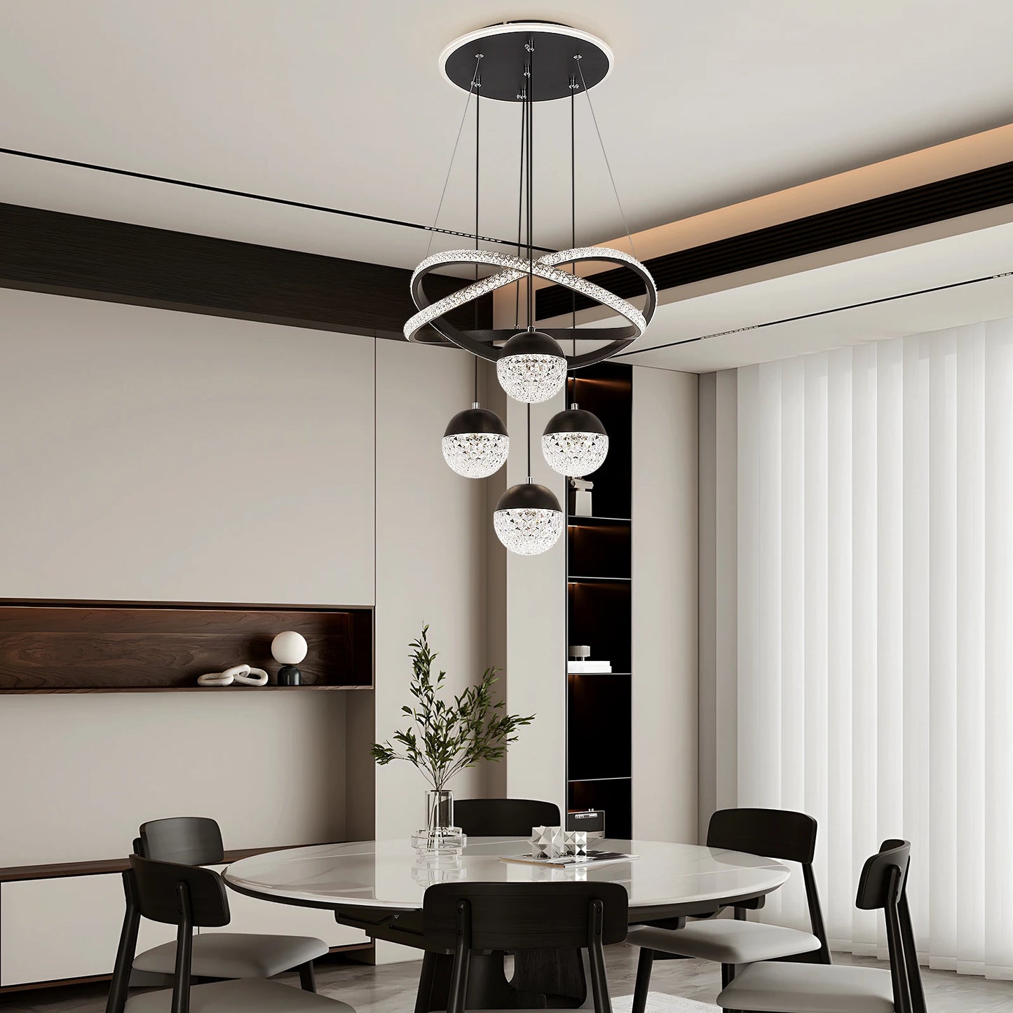 GreeLustr Modern LED Chandelier Nordic Living Room Lighting