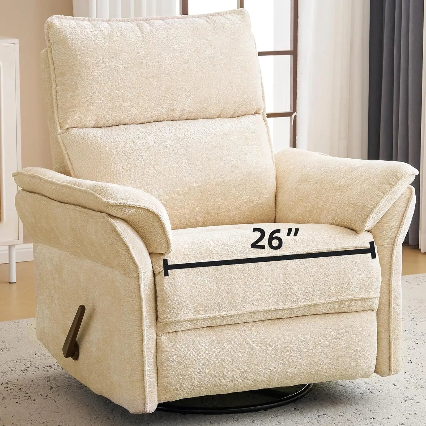 Chengwei Recliner Chair With 360 Degree Swivel And Adjustable Headrest