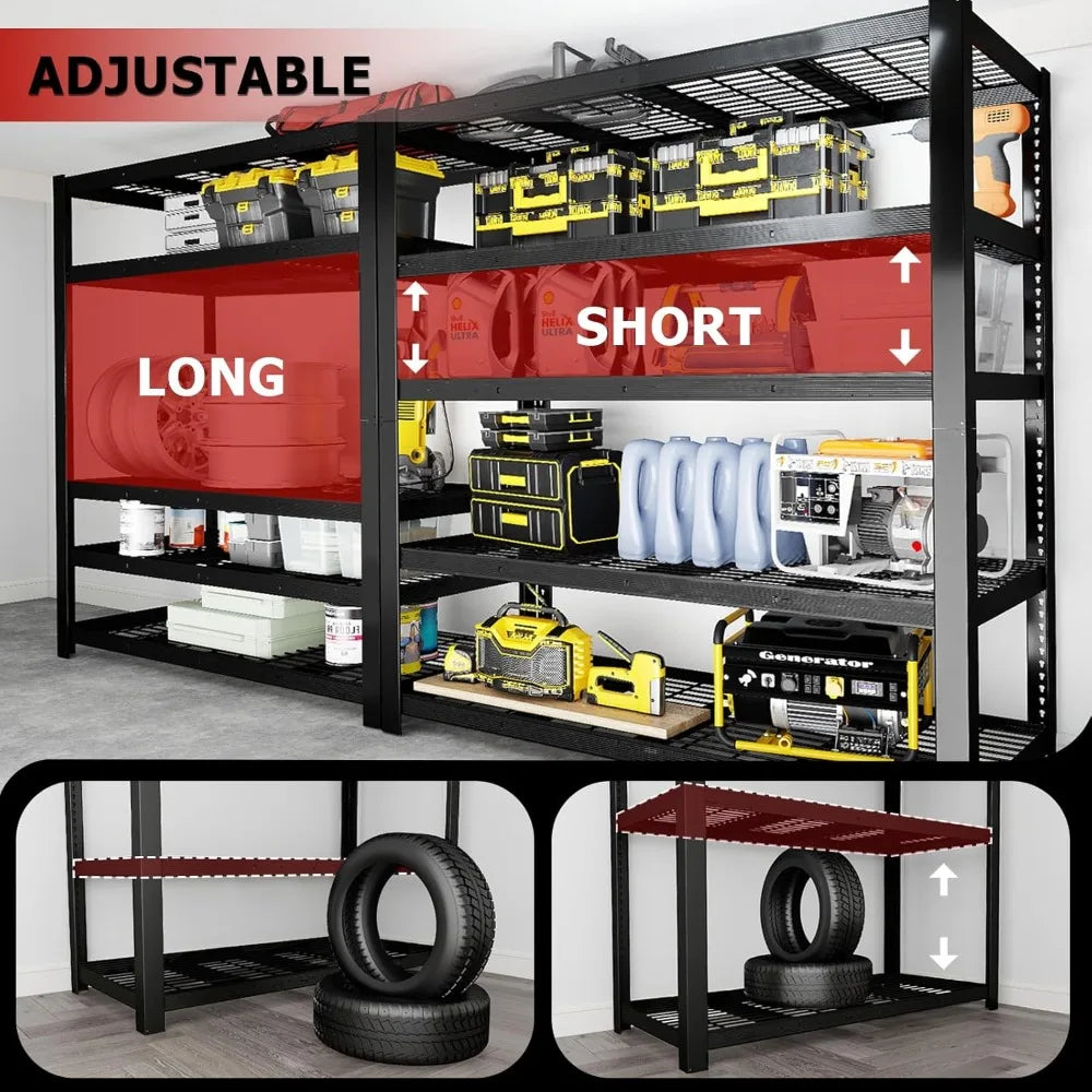 Heavy Duty Metal Shelving Unit 5 Tier Storage Rack