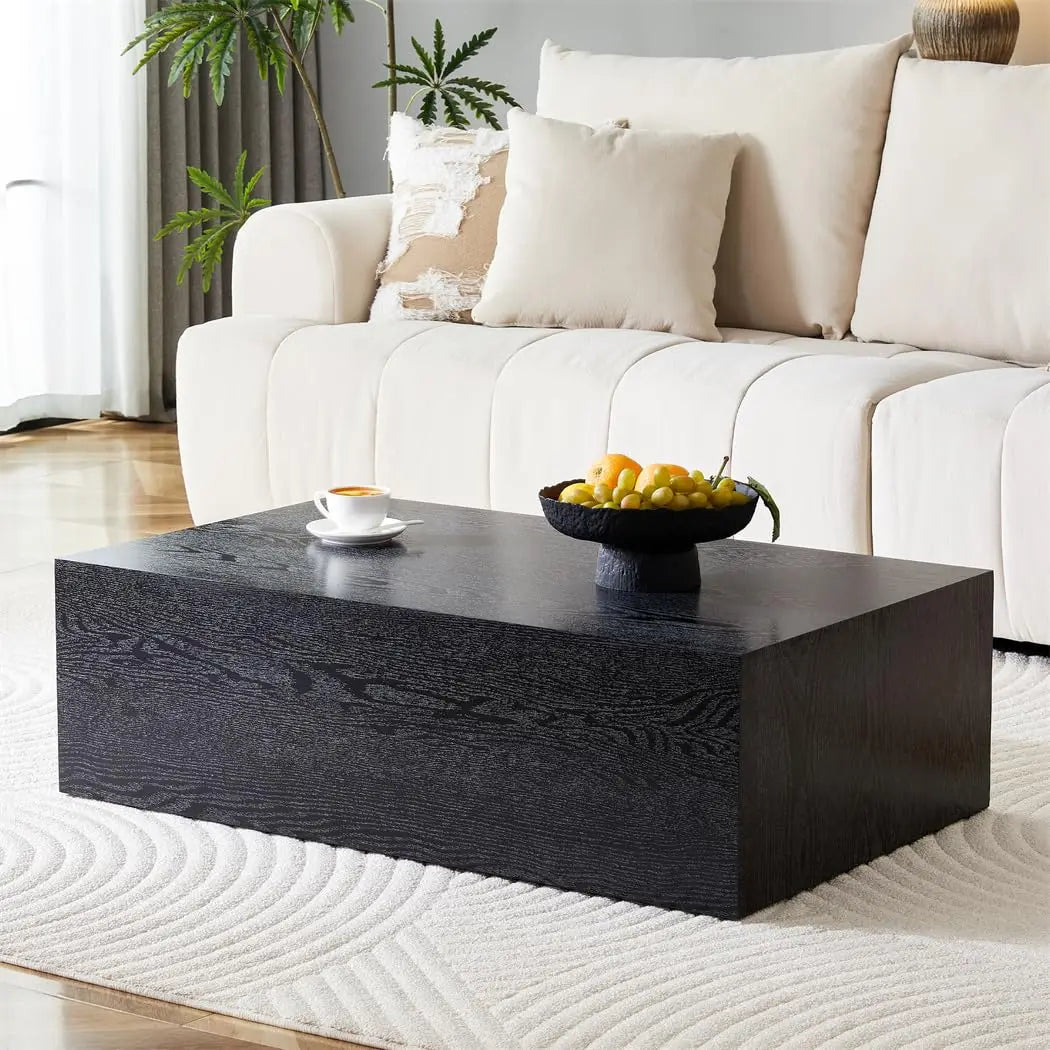 Minimalist Modern Faux Marble Coffee Table