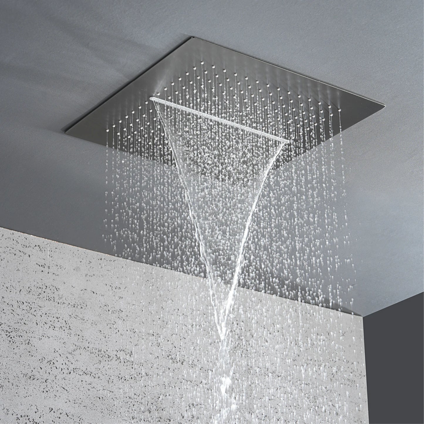 Gestana LED Temperature Display Shower System Ceiling Mounted 2 Function