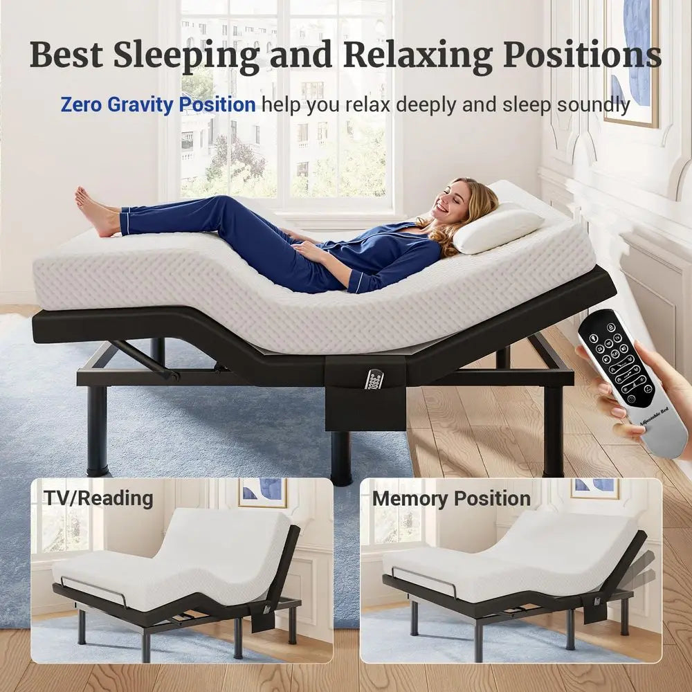 Tami T600 Adjustable Bed Frame With Remote Massage Zero Gravity