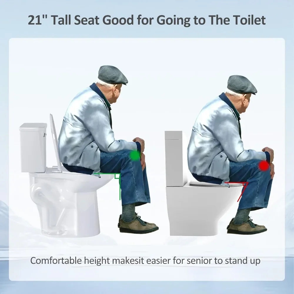 Elongated Toilet With Comfort Seat Single Flush 1.28 GPF