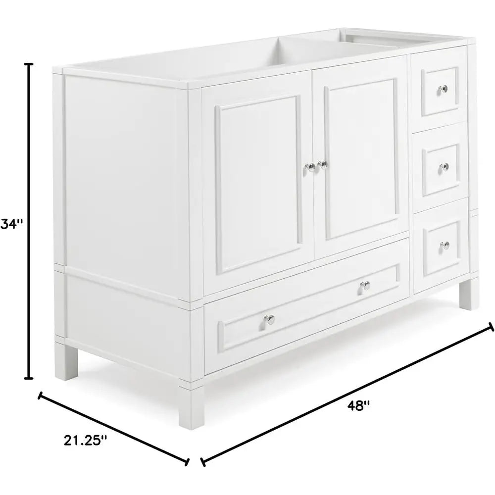 Freestanding Bathroom Vanity Cabinet With Soft Close Doors