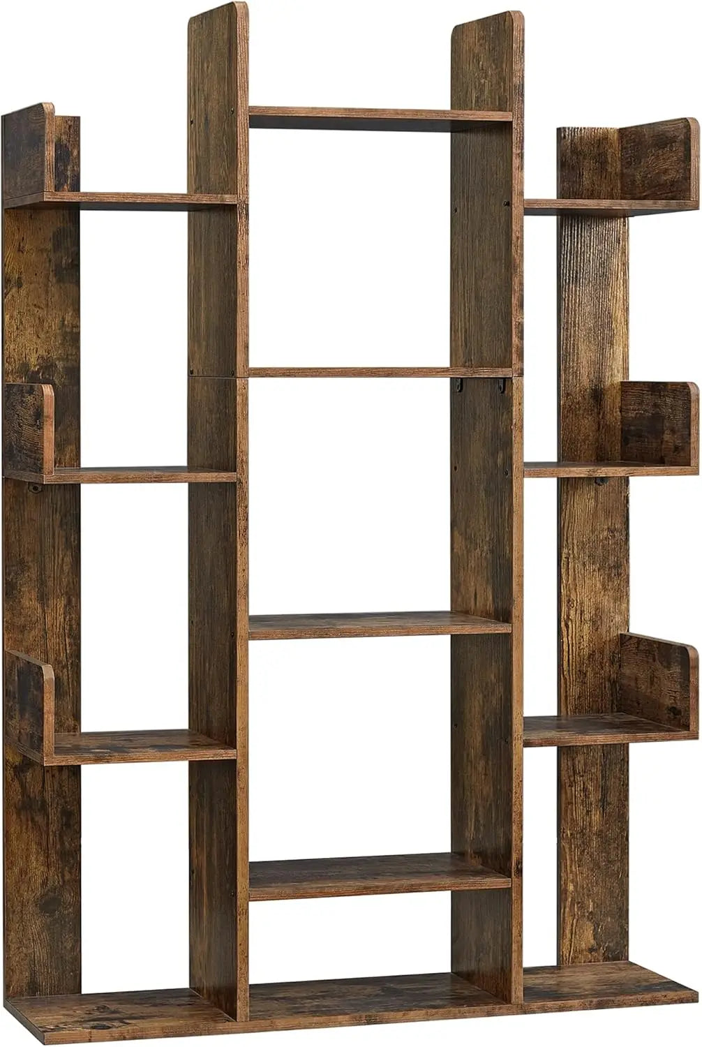XIUWO Tree Shaped Bookcase With 13 Compartments Storage