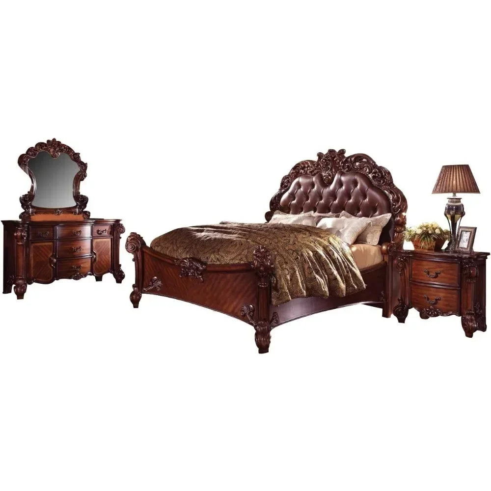 Bedroom Set With Bed Nightstand Dresser And Mirror