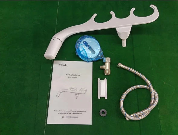 Ultra Slim Bidet Attachment For Toilet Dual Nozzle Self Cleaning
