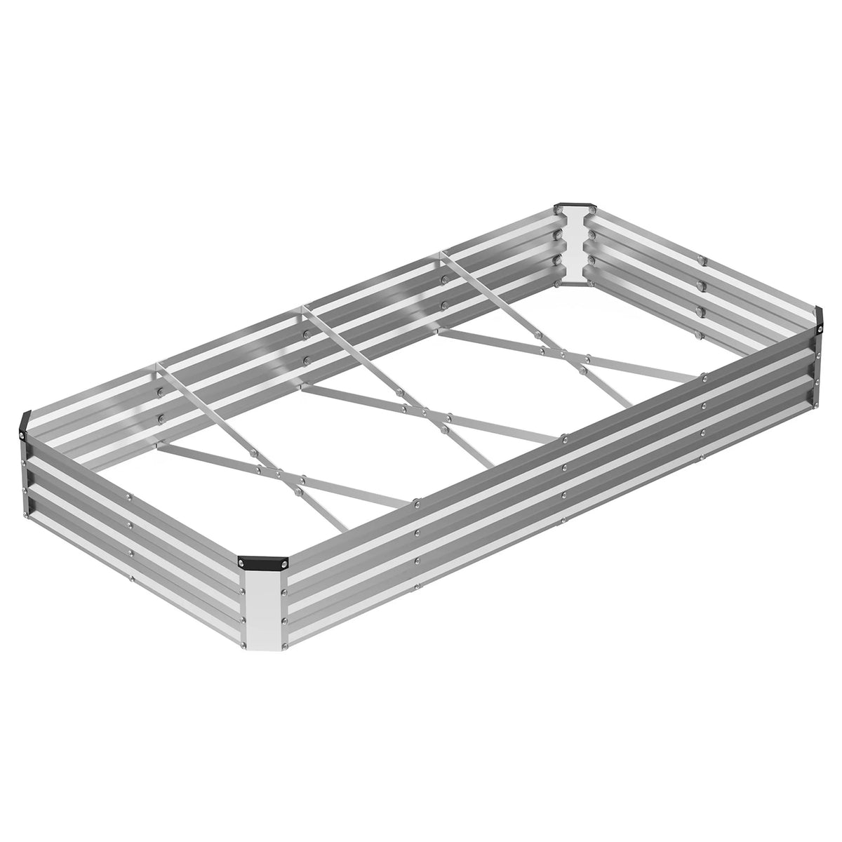 JHK Rust Resistant Metal Raised Garden Bed For Outdoor Gardening