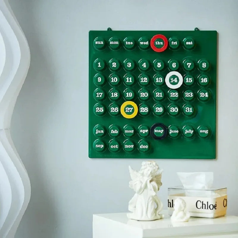 Ringdate Calendar Medieval Creative Perpetual Calendar Home Decor Ornament
