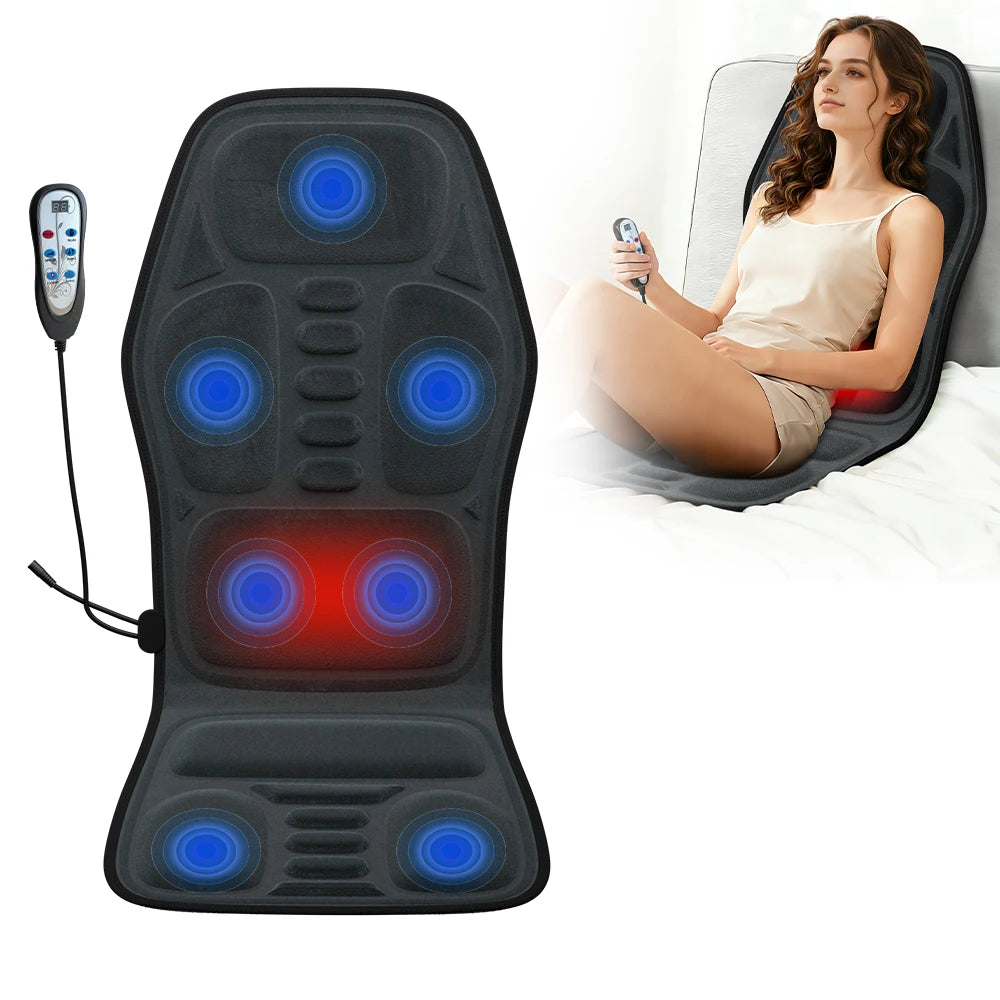 HIMOUTA Back Massager With Heat Massage Chair Pad Shoulders