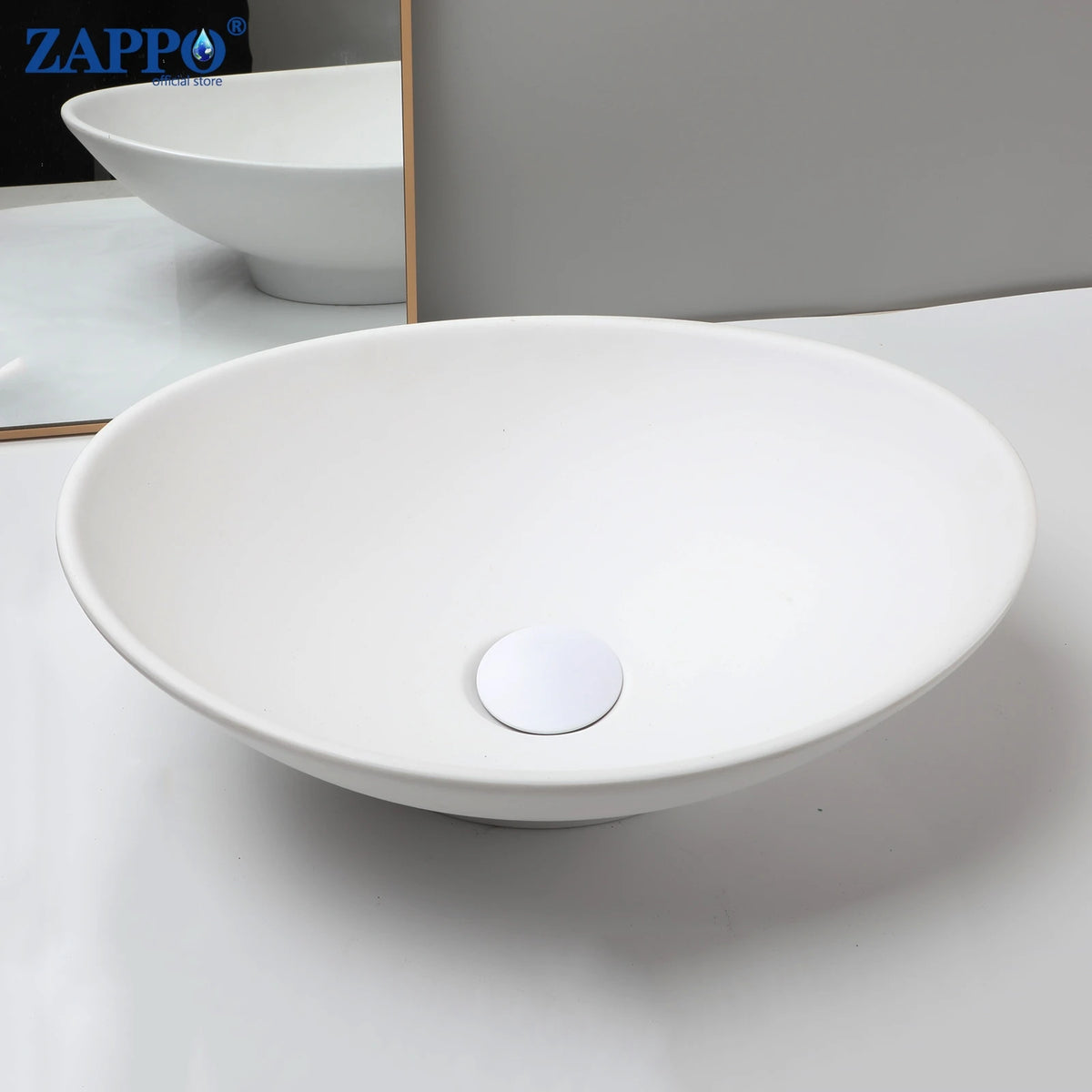 Mekkhala Rectangular Stone Resin Vessel Bathroom Sink