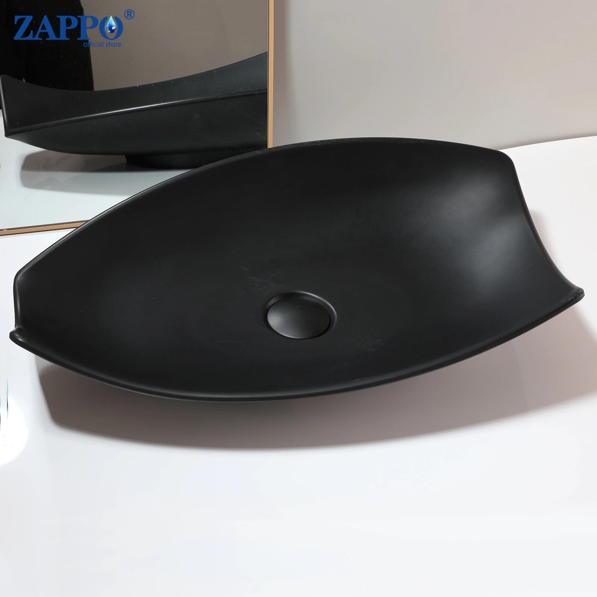 Mekkhala Rectangular Stone Resin Vessel Bathroom Sink