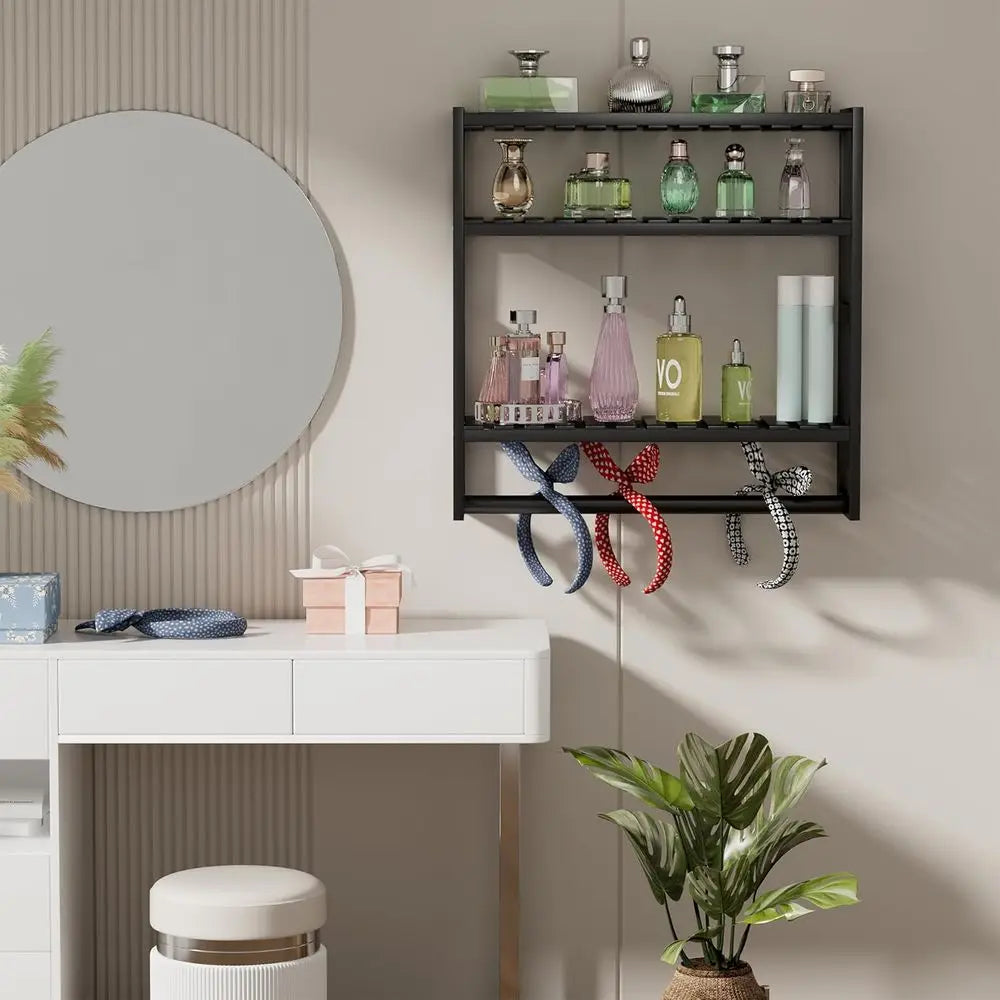 Adjustable Bamboo Over Toilet Storage Shelf With Towel Bar