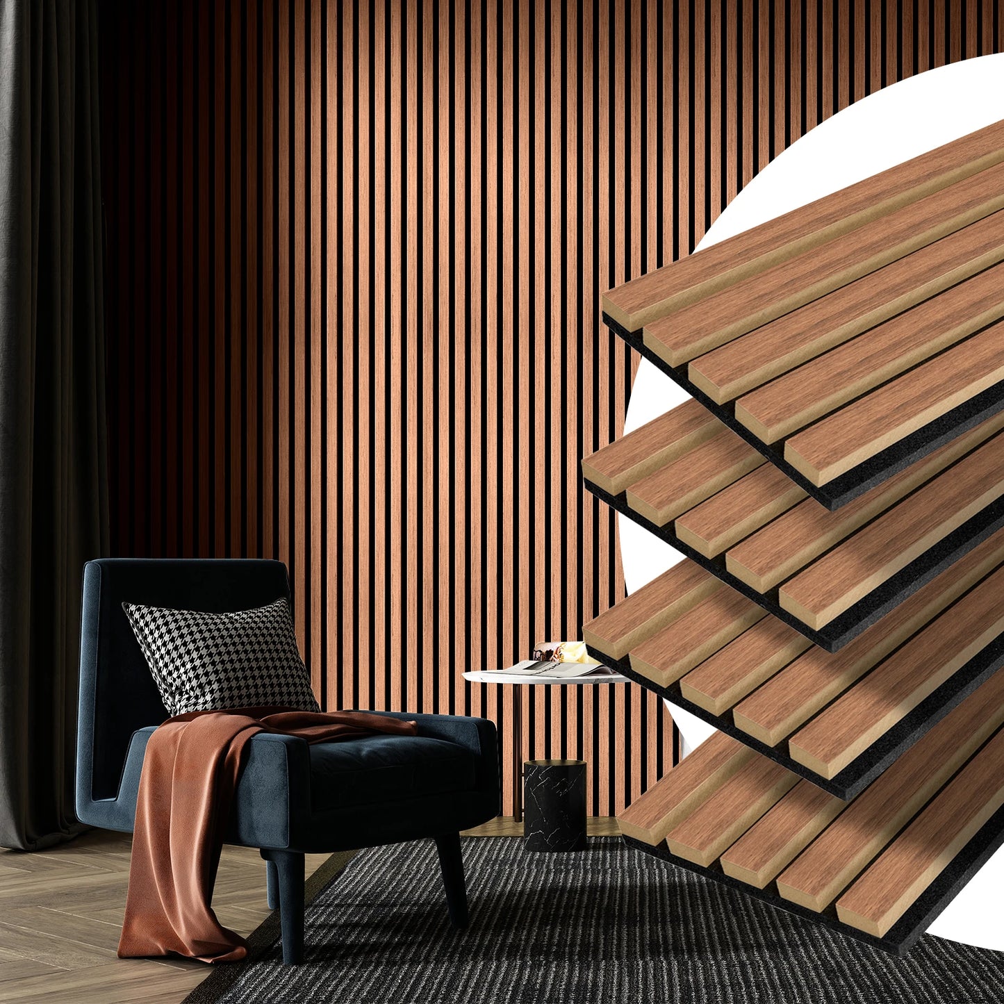 Art3d Wood Slat Acoustic Panels For Noise Reduction
