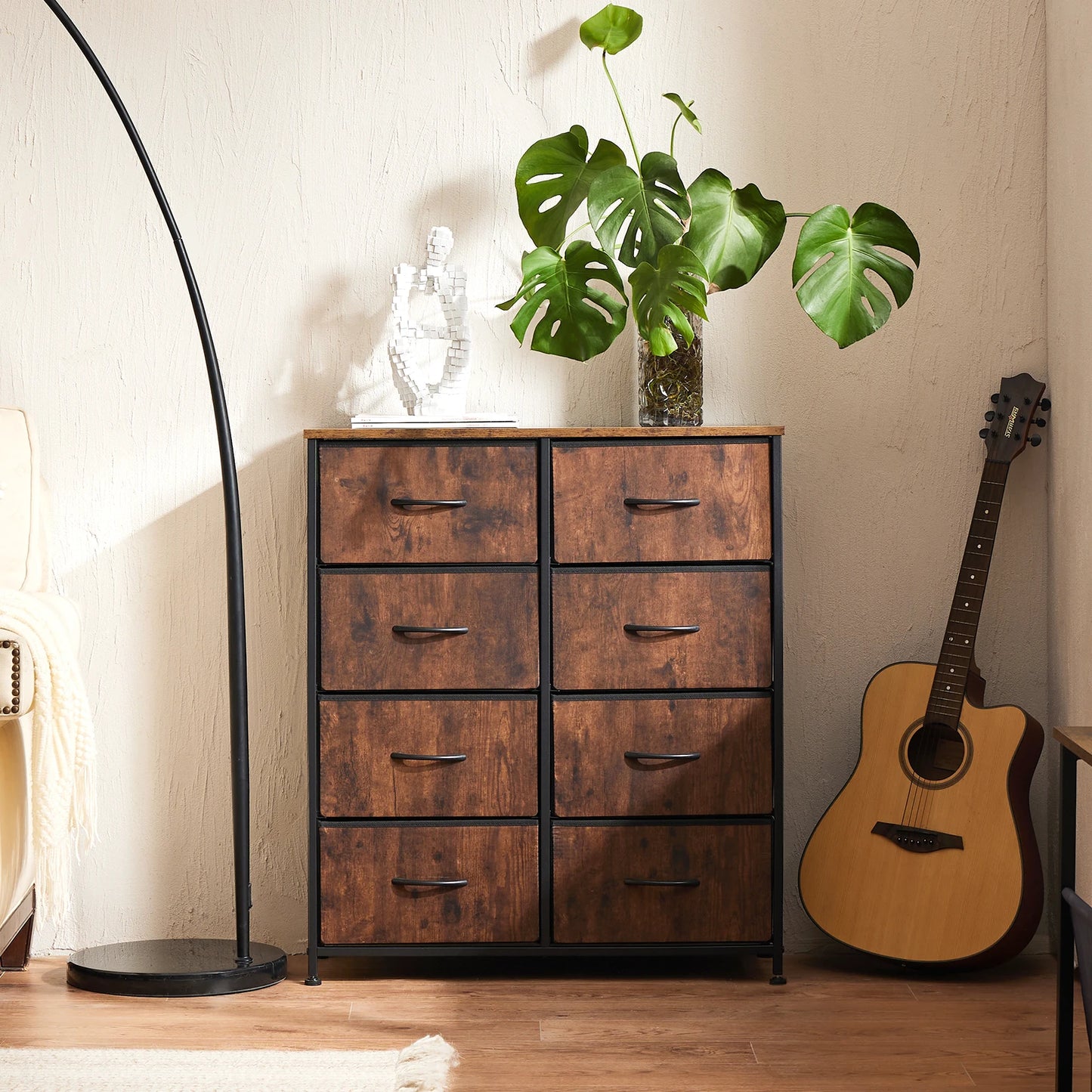 MCQ Eight Drawer Cabinet For Living Room Minimalist Metal Storage