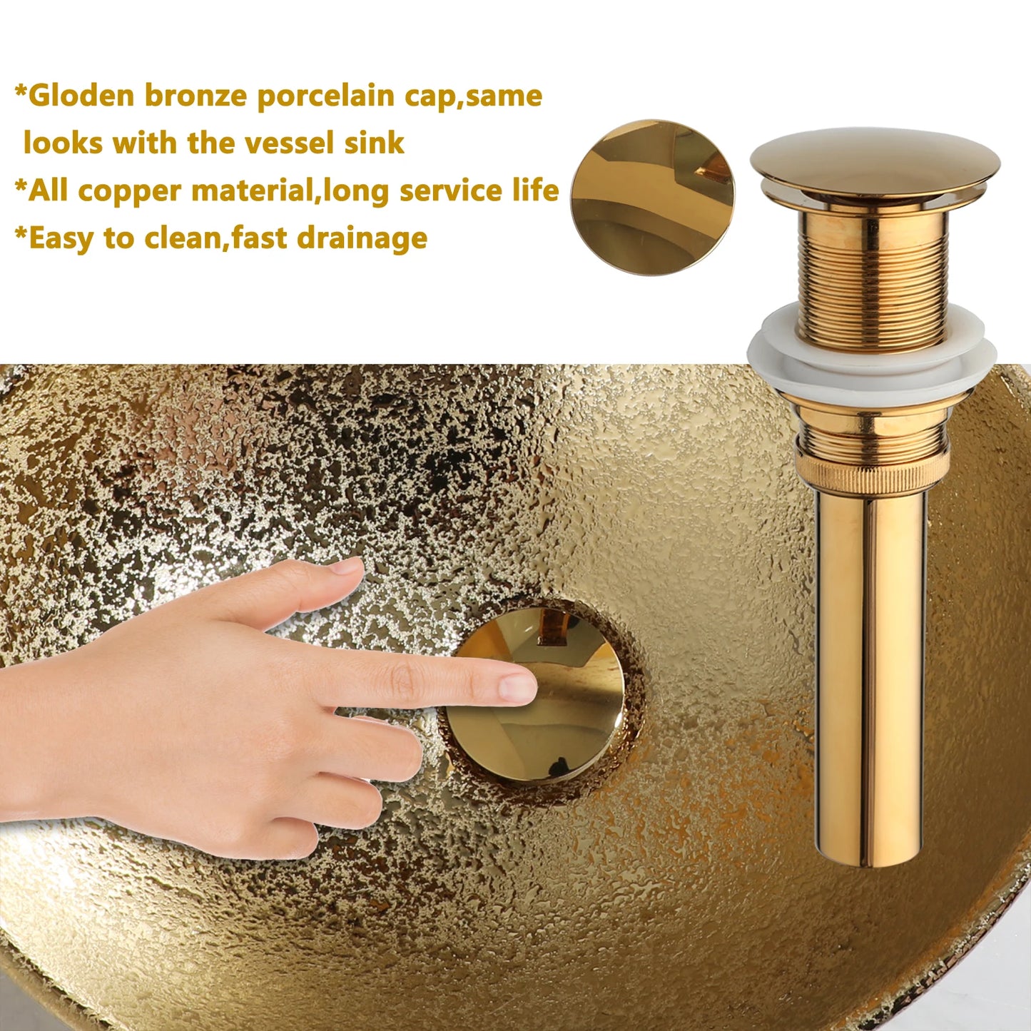 Sinlaku Oval Ceramic Vessel Sink With Faucet Combo For Bathroom