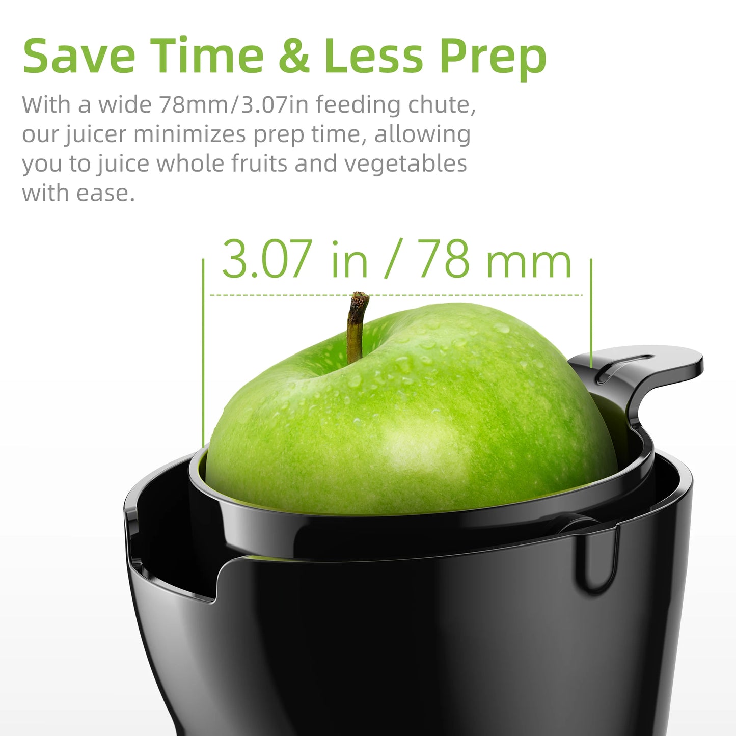 Biolomix Cold Press Slow Juicer 200W Masticating Extractor