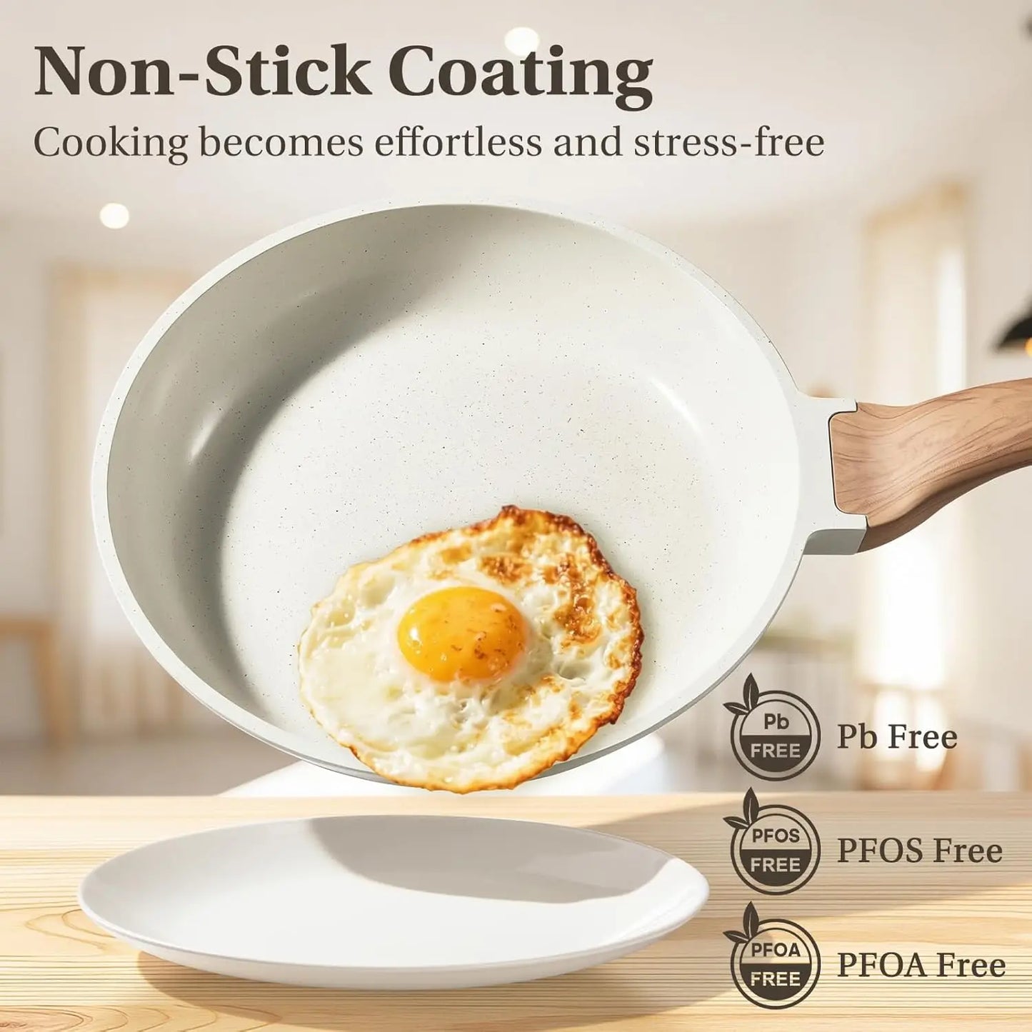 Pots And Pans Set Nonstick Induction Cookware With Removable Handle