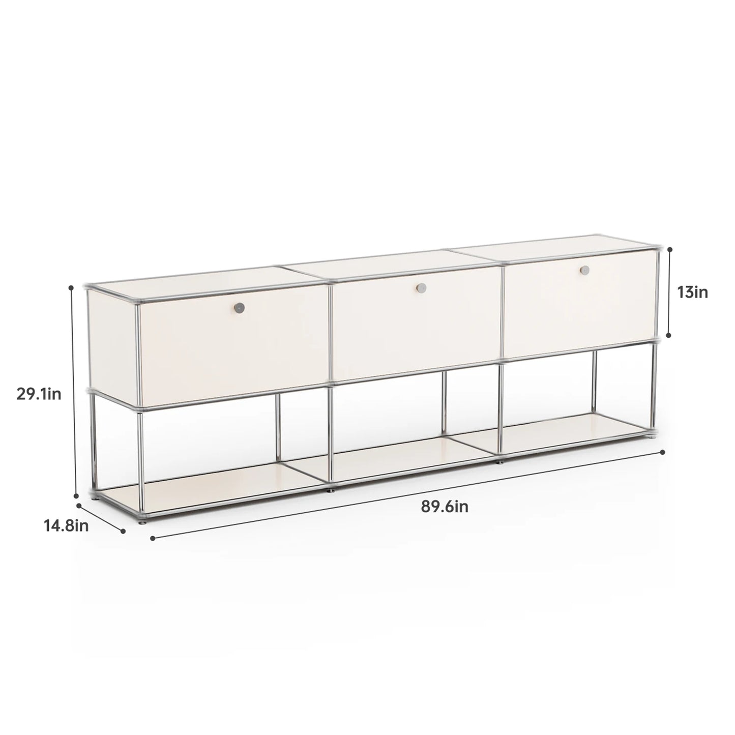 Stainless Steel Storage Cabinet TV Stand For Living Room Office