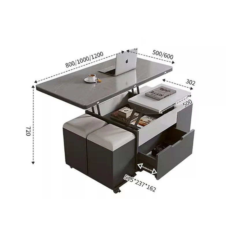 Modern Lift Top Coffee Table With Storage Premium By XMSJ