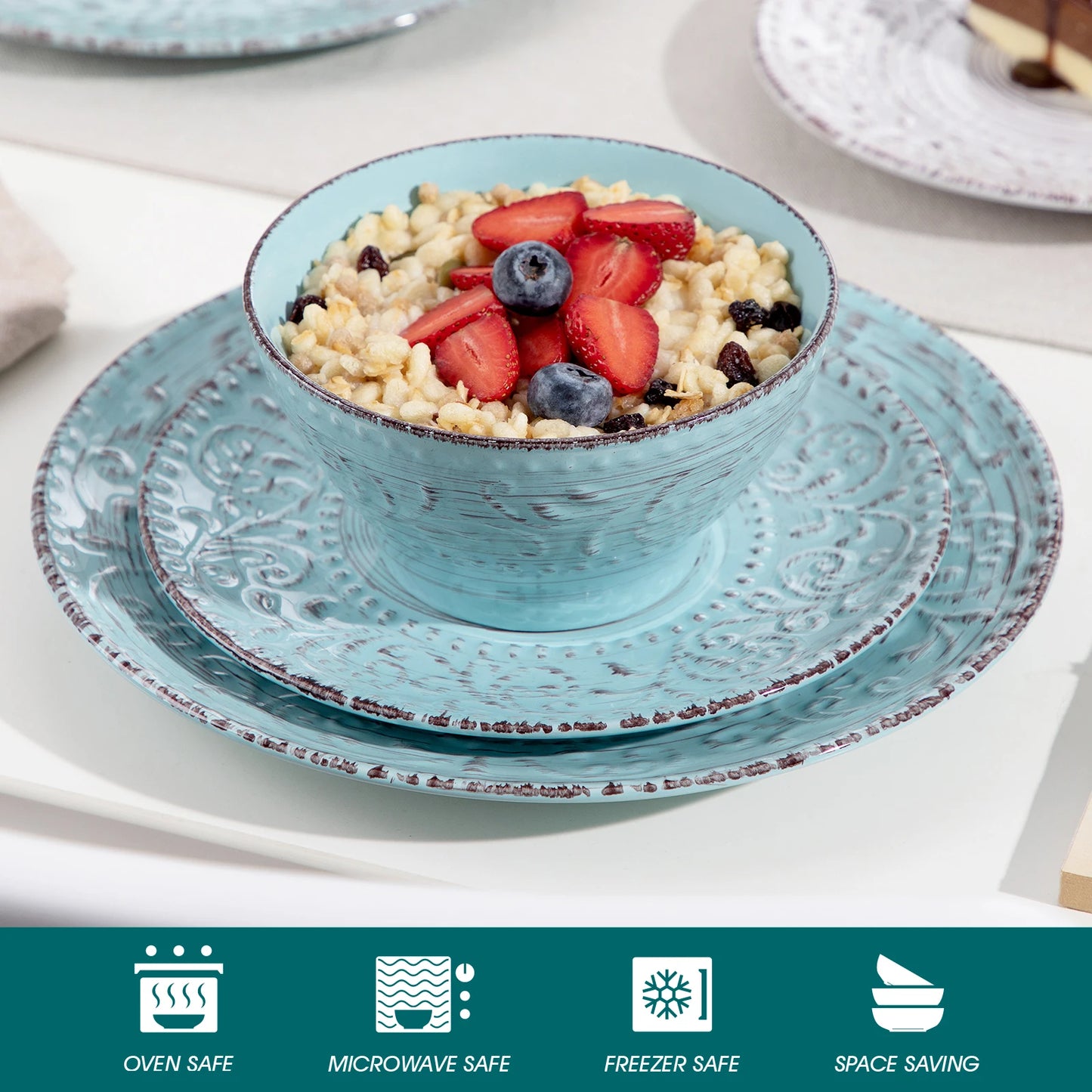 Vancasso Vine Ceramic Dinnerware Set Stoneware Tableware