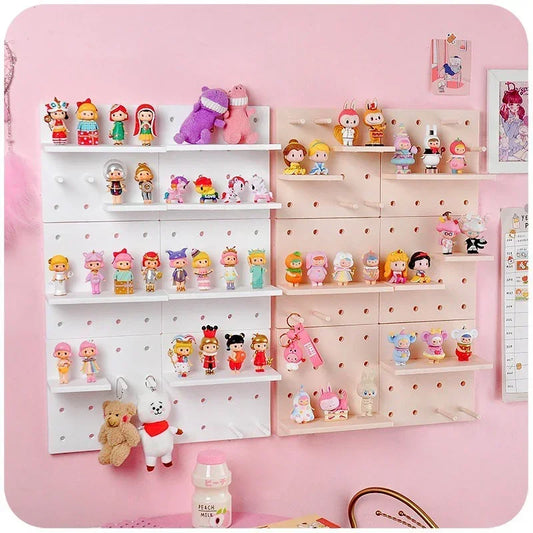 Pegboard Display Stand Wall Organizer for Living Room and Kitchen