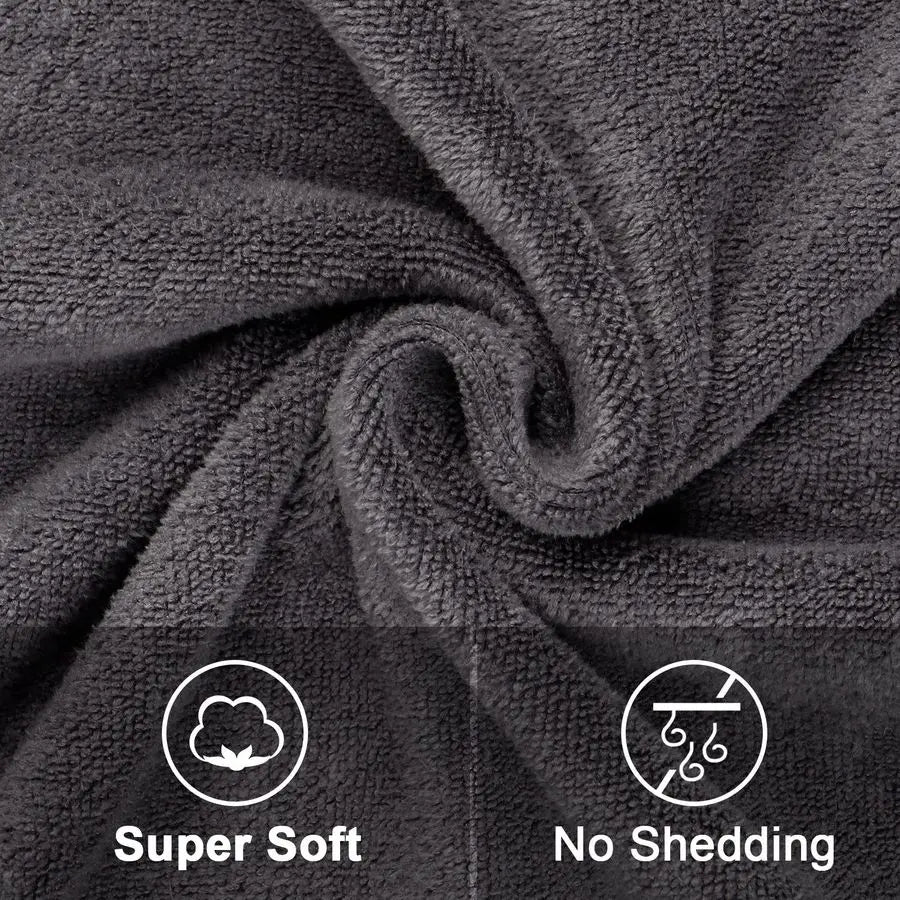 Bath Towel Pack Of 4 Highly Absorbent Microfiber Towels Quick Drying