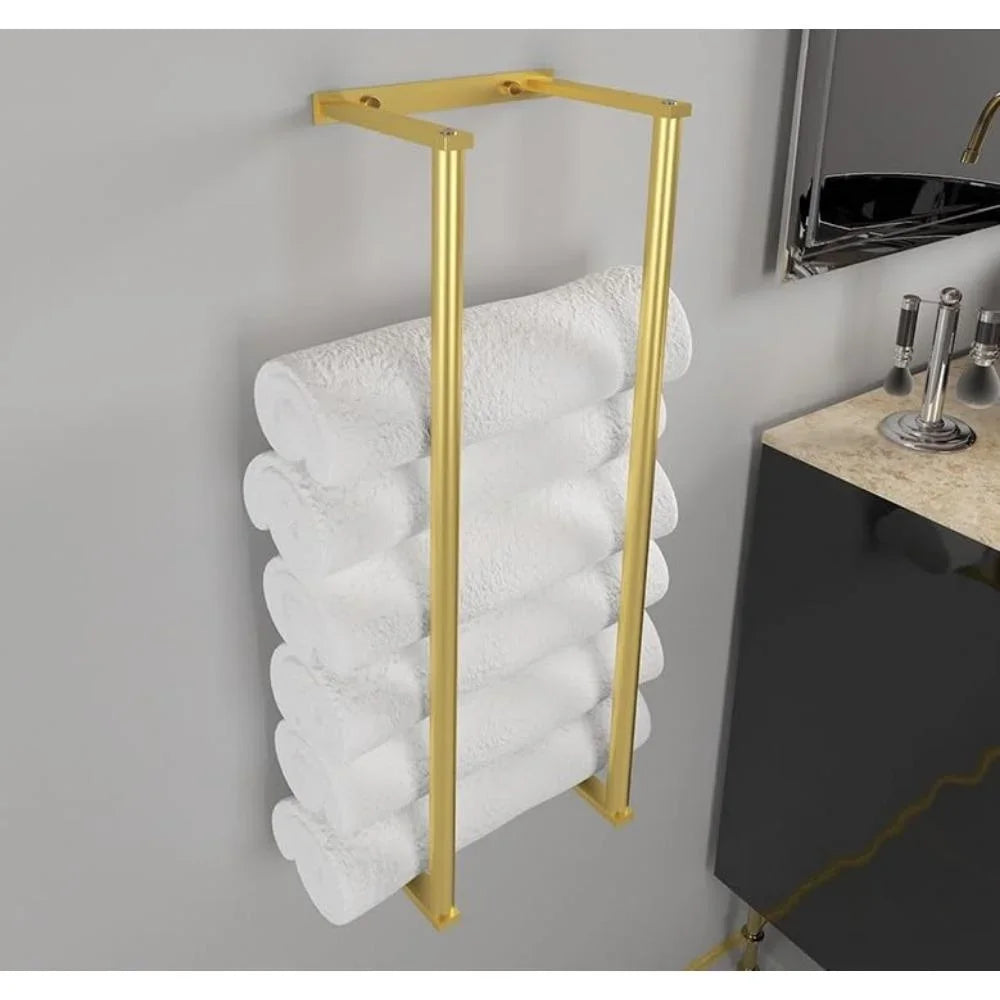 Wall Mounted Towel Rack For Rolled Towels Stainless Steel