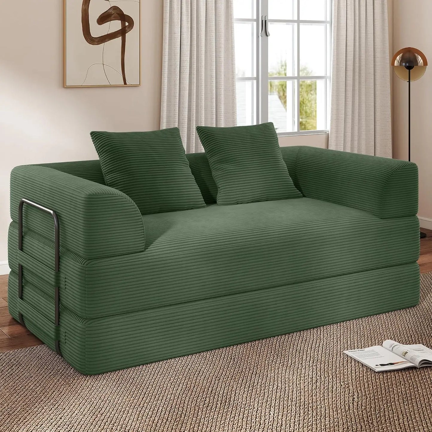 GUOHE Cloud Boneless Convertible Floor Sofa Bed 4 in 1