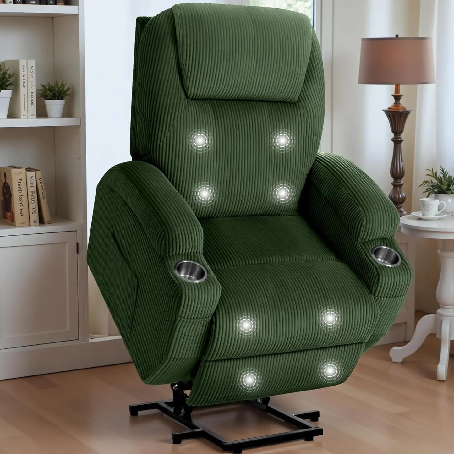 Power Lift Recliner Chair For Elderly With Cup Holders