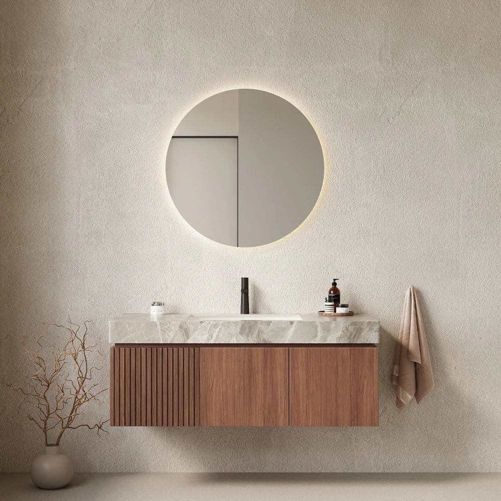 LWO Bathroom Vanity With Sink Wall Mounted Cabinet Drawer