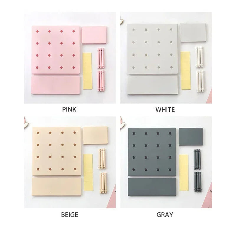 Pegboard Display Stand Wall Organizer for Living Room and Kitchen