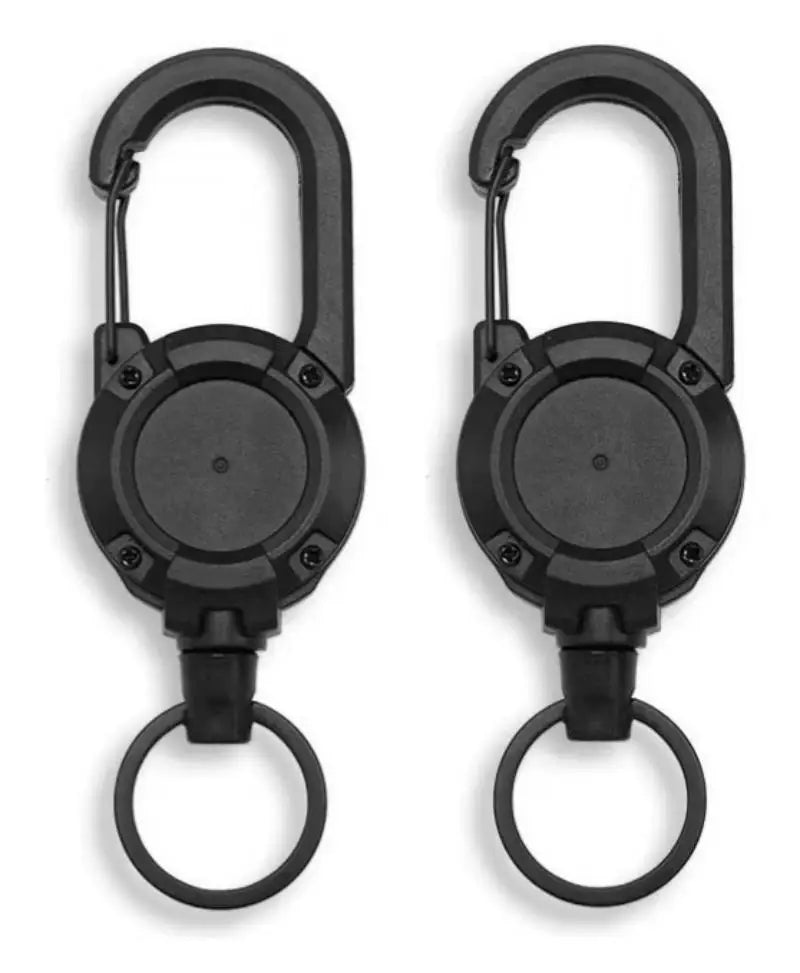Retractable Heavy Duty Pull Reel Carabiner With Steel Wire Rope