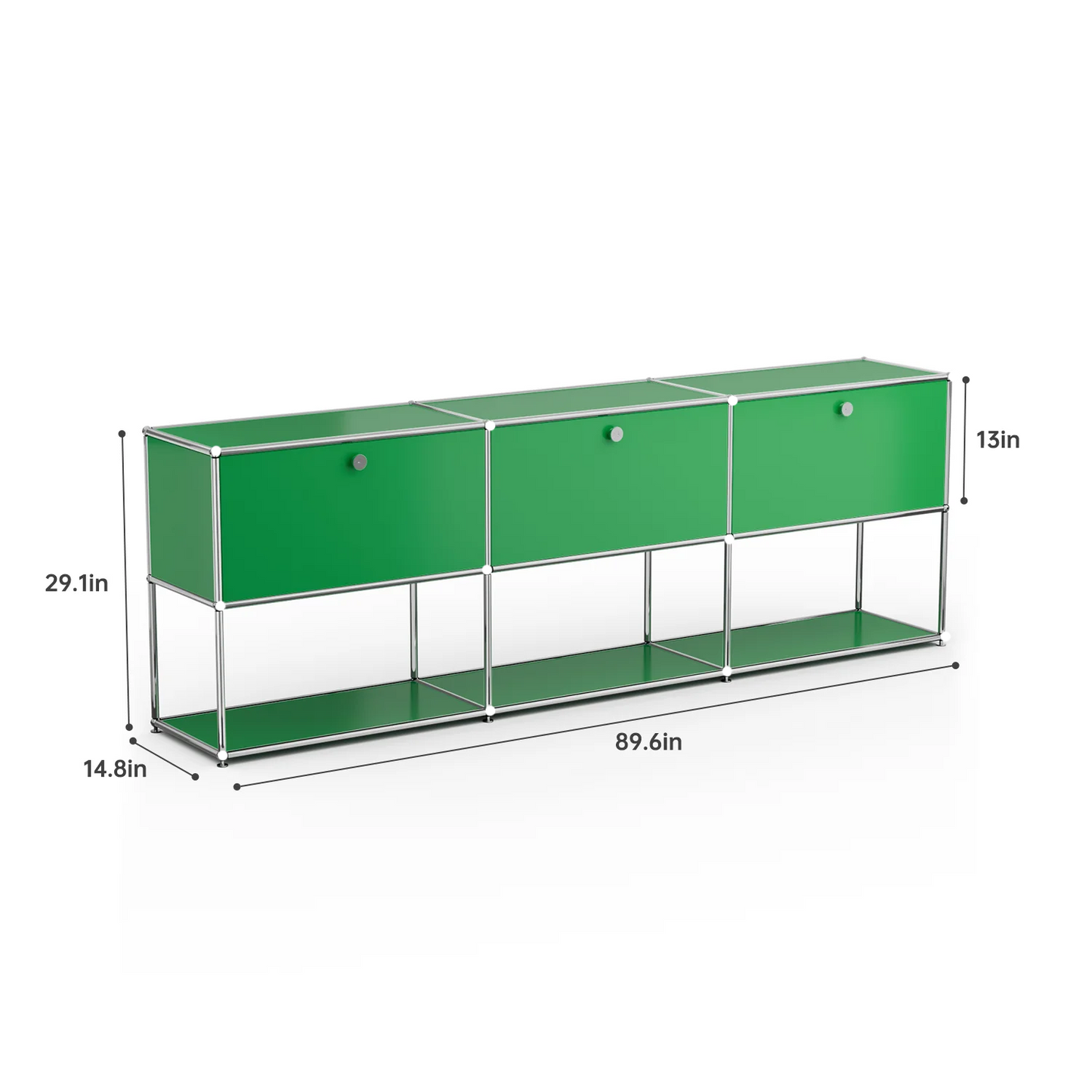 Stainless Steel Storage Cabinet TV Stand For Living Room Office