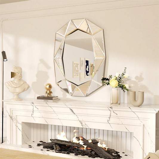 Asymmetrical Decorative Wall Mirror For Living Room And Bedroom Venetian
