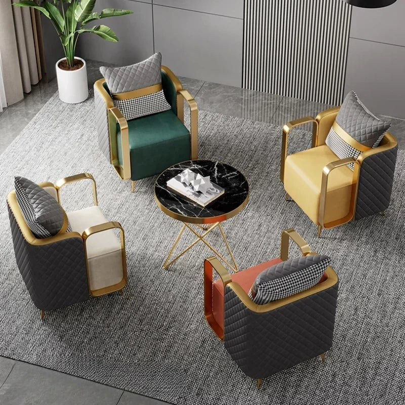 Upholstered Relax Armchair Nordic Living Room Single