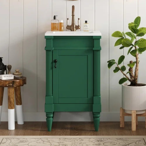 Modern Bathroom Vanity With Sink And Storage Cabinet
