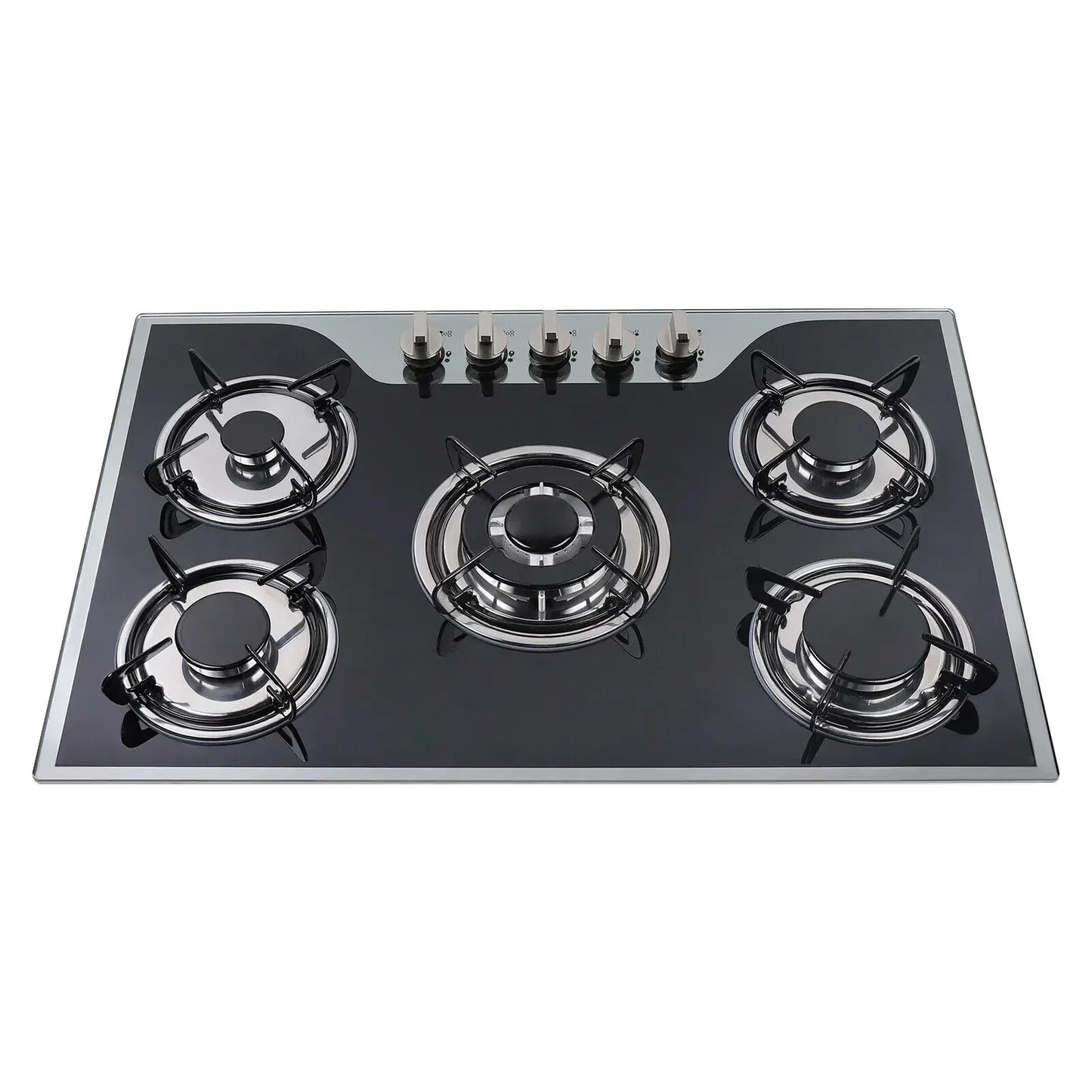 Five Burner Electronic Pulse Ignition Gas Cooktop Countertop Stove