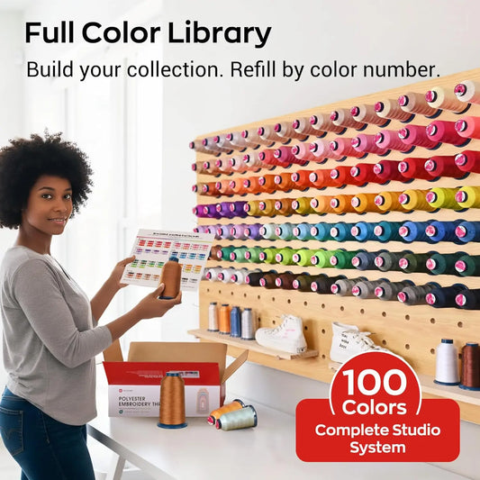 Polyester Embroidery Thread Kit 100 Spools for Machines
