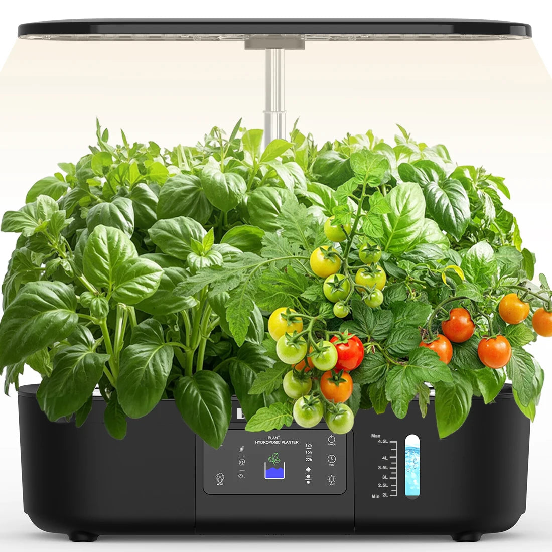 BHTNYOO Hydroponic Growing System With Pods Adjustable LED Grow Lights