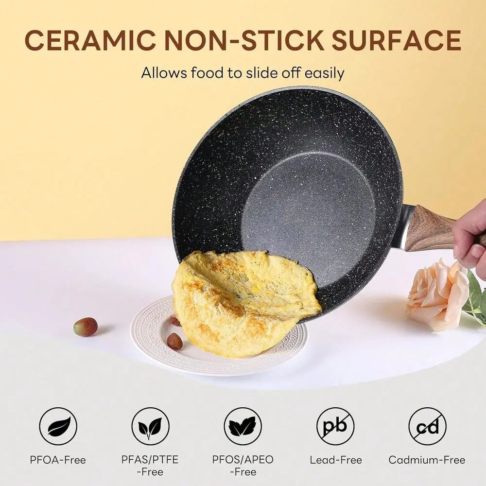 17 Piece Pots And Pans Set With StayCool Handles Induction
