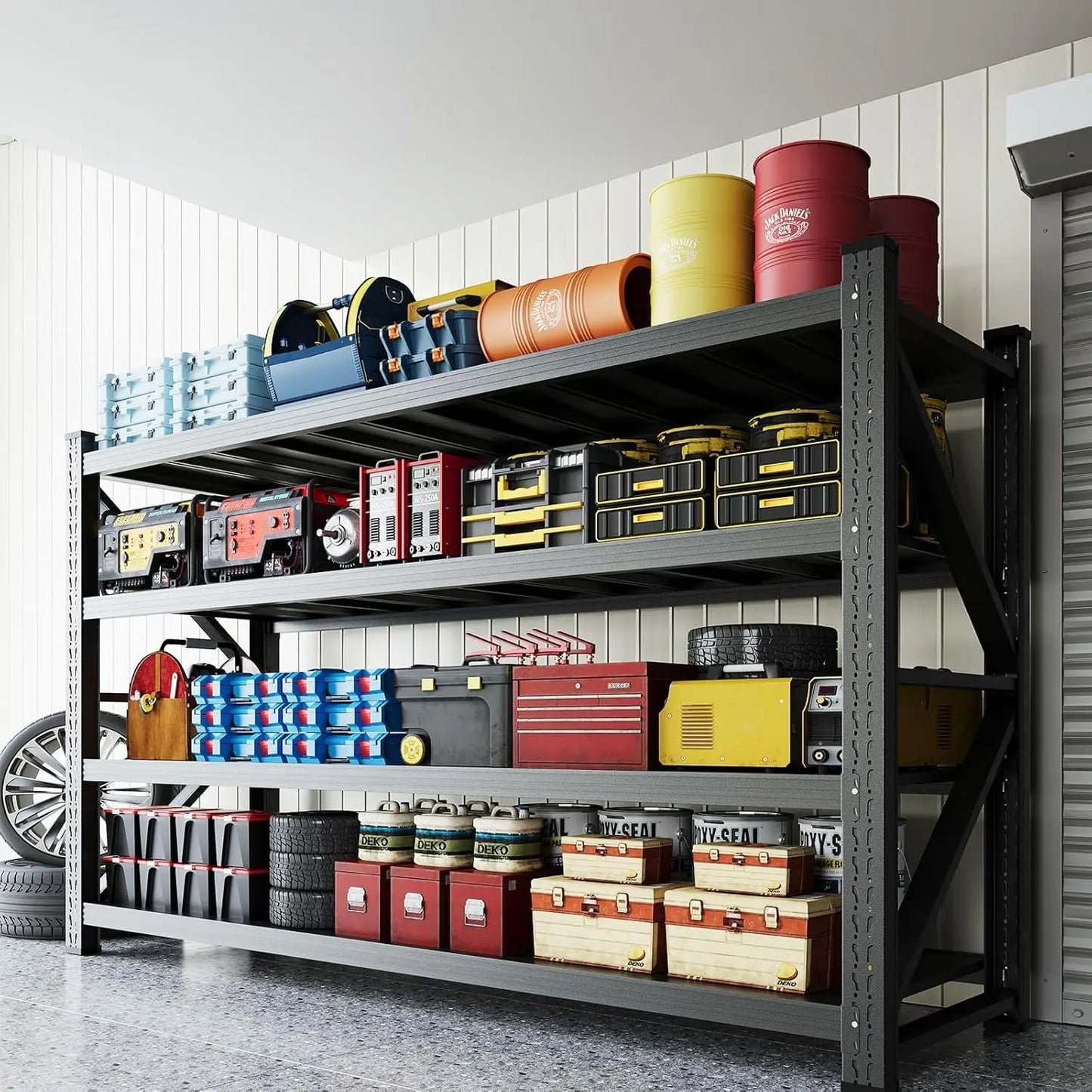 Garage Shelving Units Heavy Duty Metal Adjustable Storage Shelves