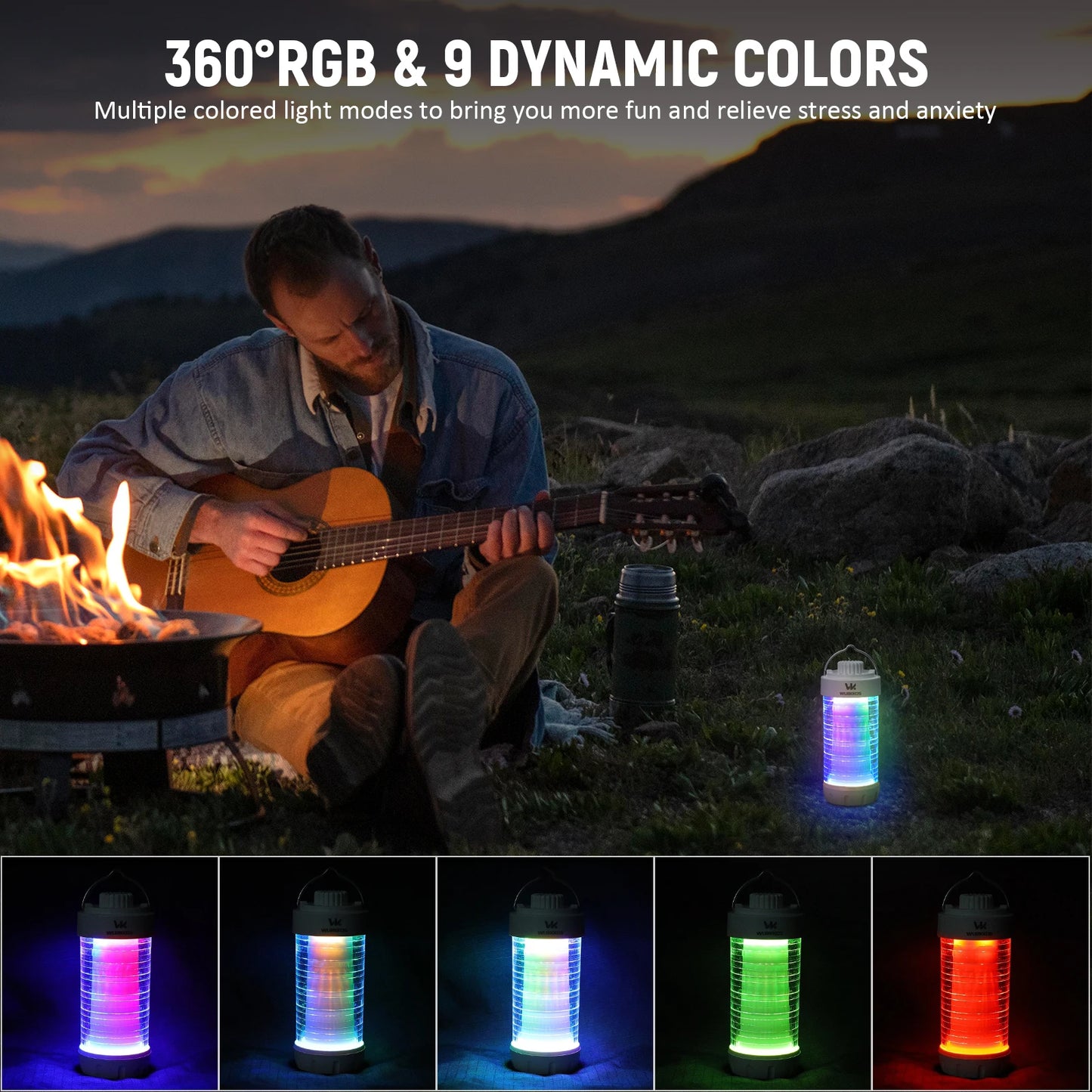 Wurkkos CL01 Camping Lantern LED Flashlight 550LM Rechargeable Power Bank