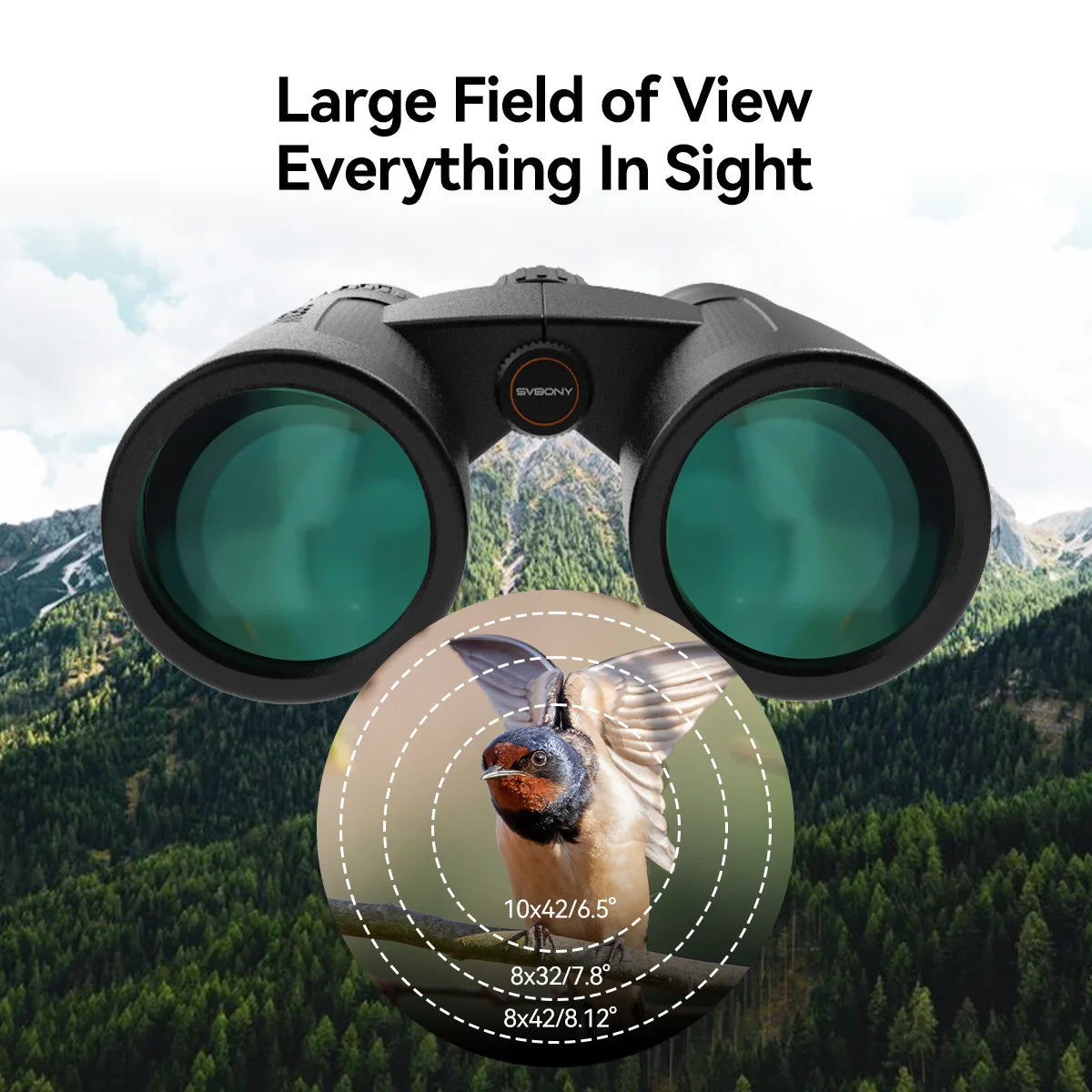 Svbony SV202 Upgraded ED Binoculars Waterproof Fogproof