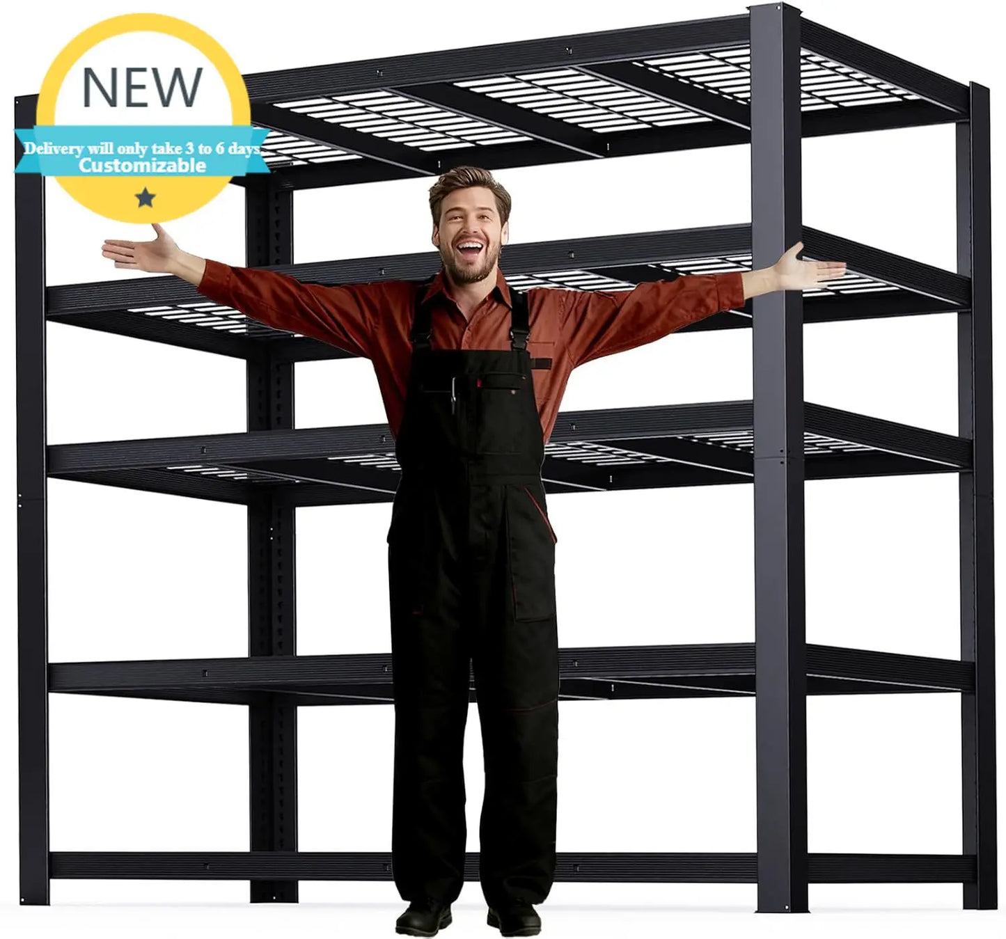 Heavy Duty Metal Shelving Unit 5 Tier Storage Rack