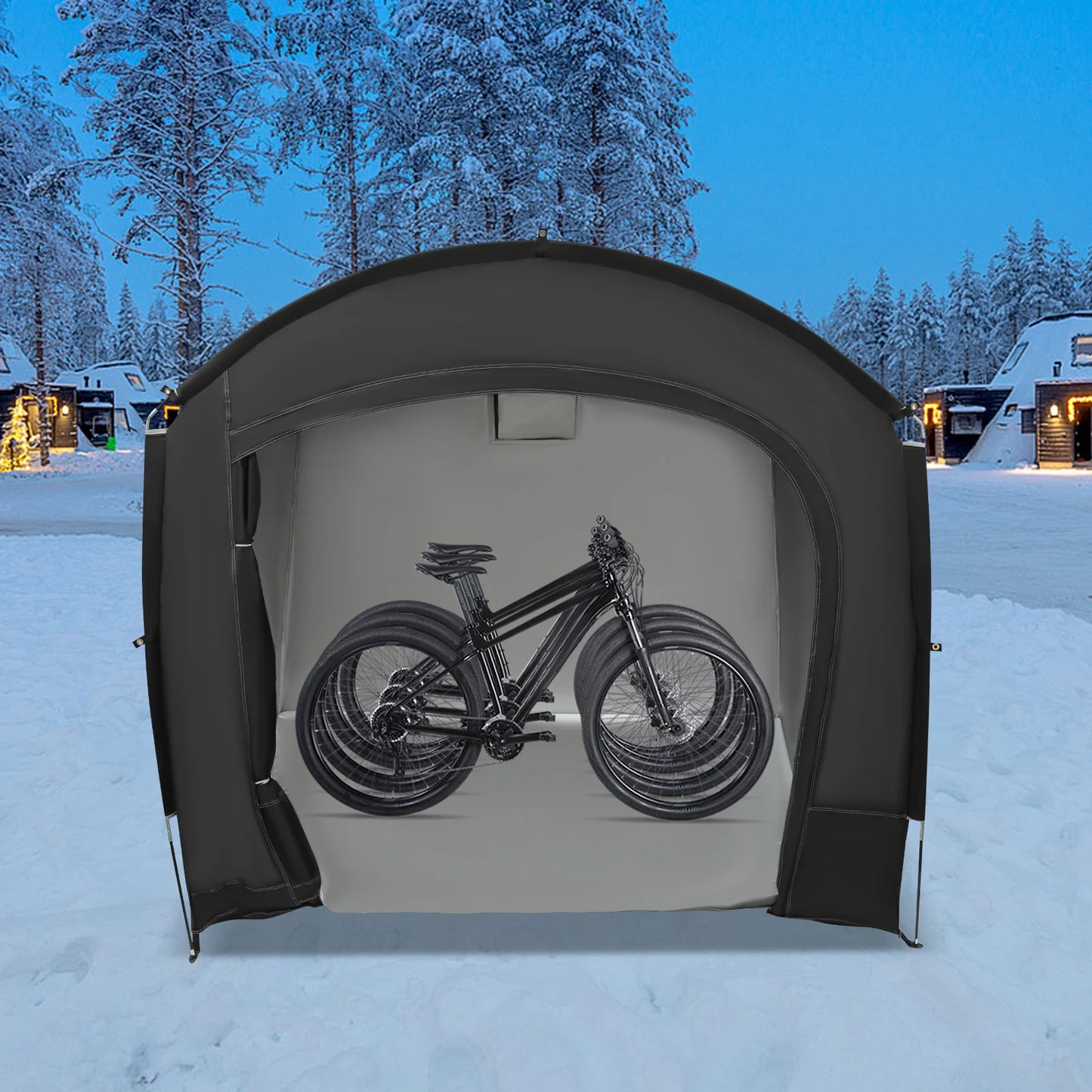 Portable Bike Storage Shed Shelter For 1 To 4 Bikes