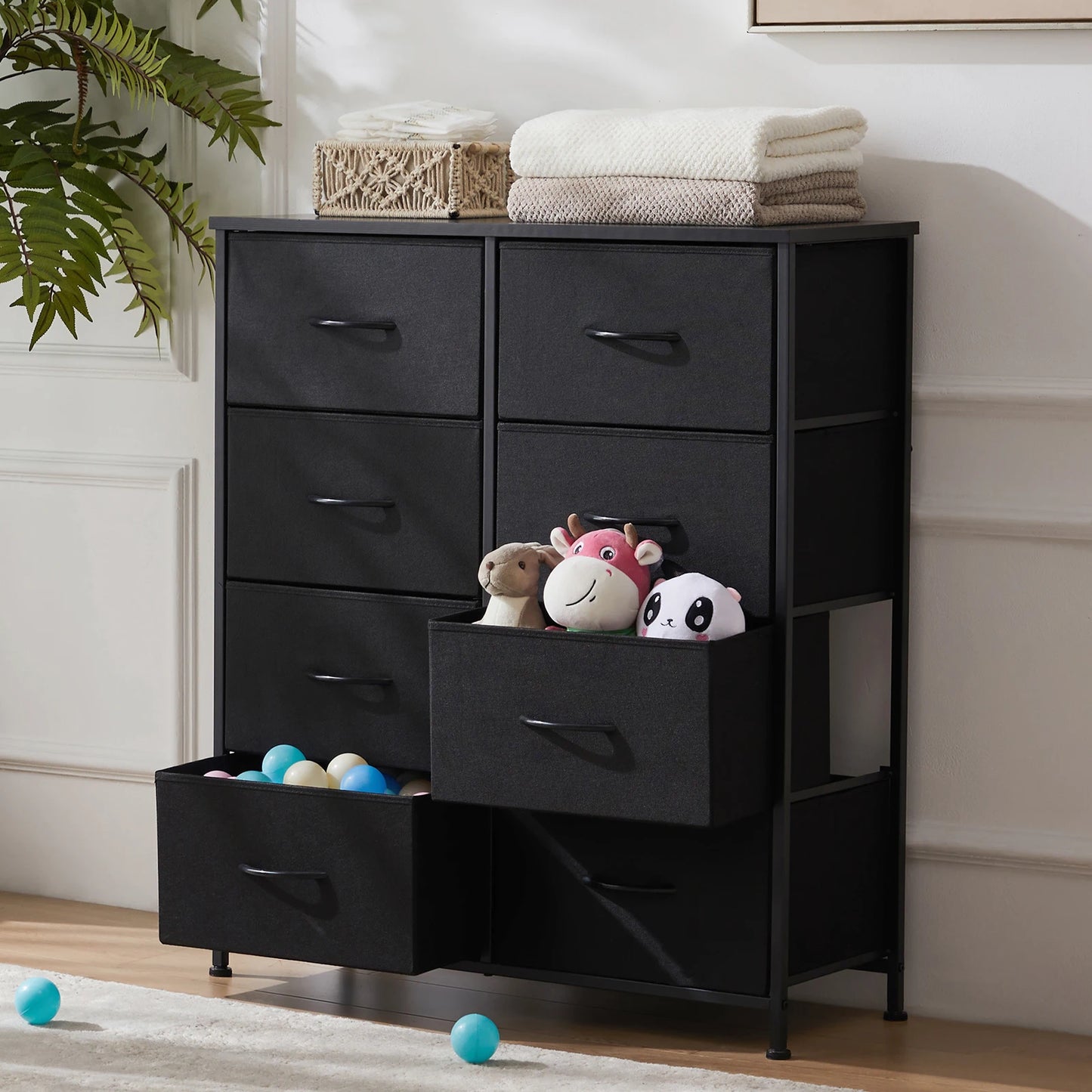 MCQ Eight Drawer Cabinet For Living Room Minimalist Metal Storage